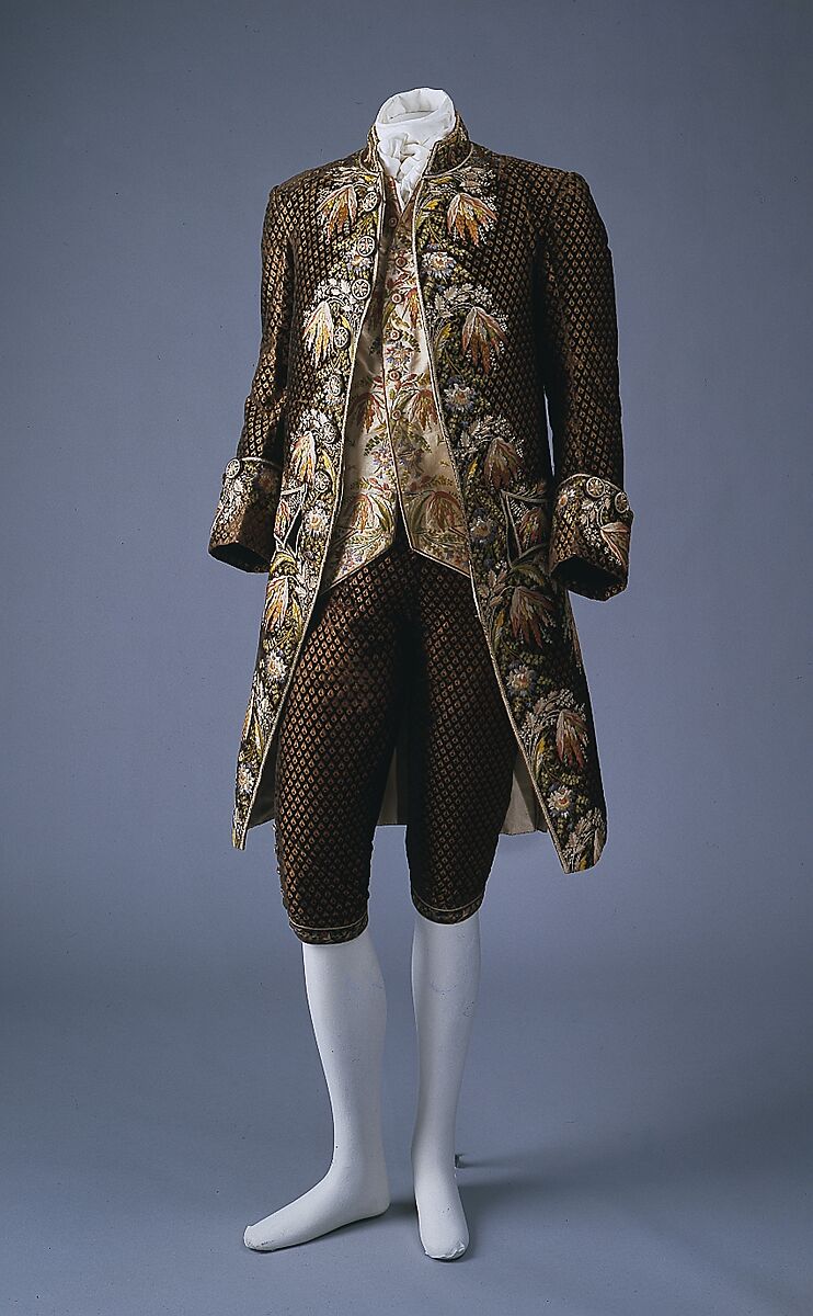 Suit, silk, French