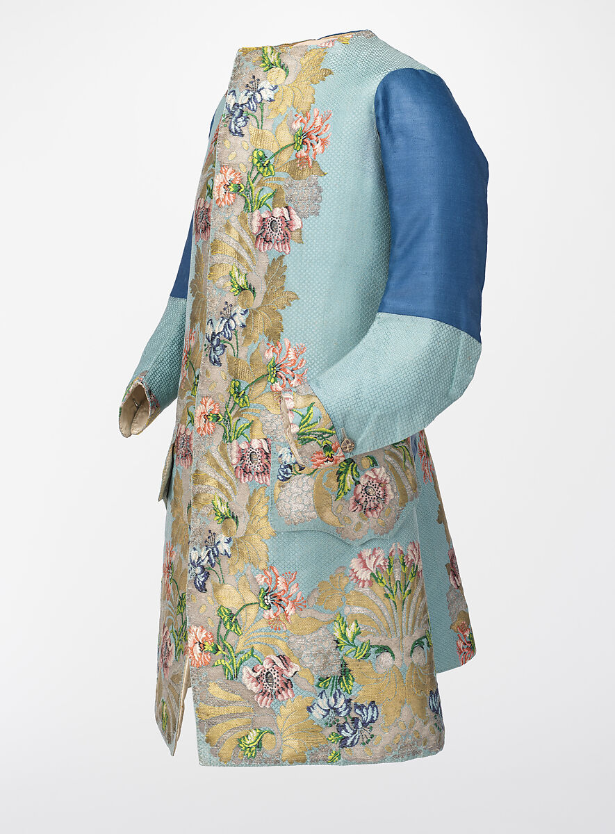 Waistcoat, Textile by Anna Maria Garthwaite (British, 1690–1763), silk, wool, linen, metal, British