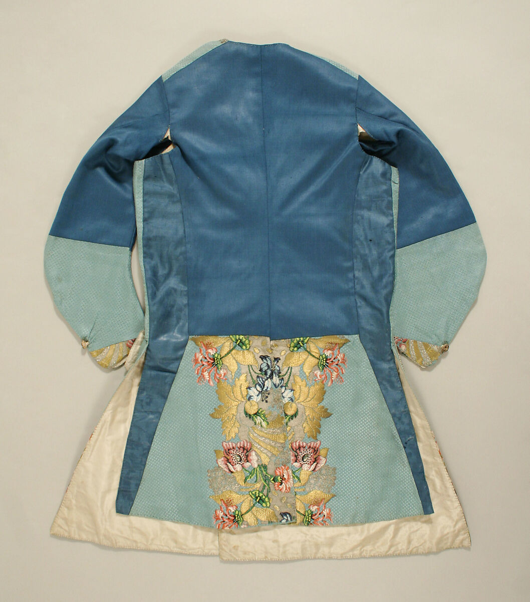 Waistcoat, Textile by Anna Maria Garthwaite (British, 1690–1763), silk, wool, linen, metal, British