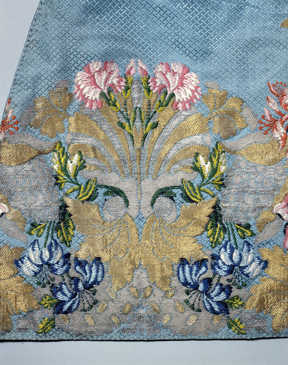 Waistcoat, Textile by Anna Maria Garthwaite (British, 1690–1763), silk, wool, linen, metal, British