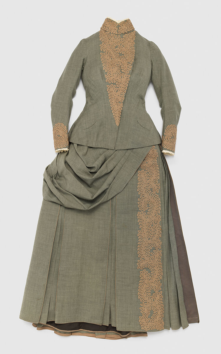 Wedding ensemble, Herman Rossberg (American, active 1880s), wool, American