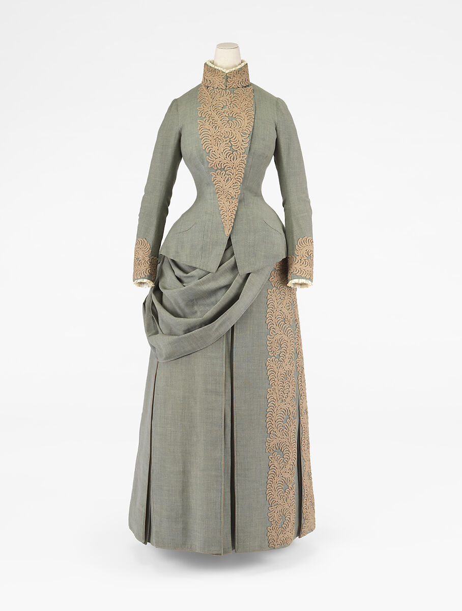 Wedding ensemble, Herman Rossberg (American, active 1880s), wool, American