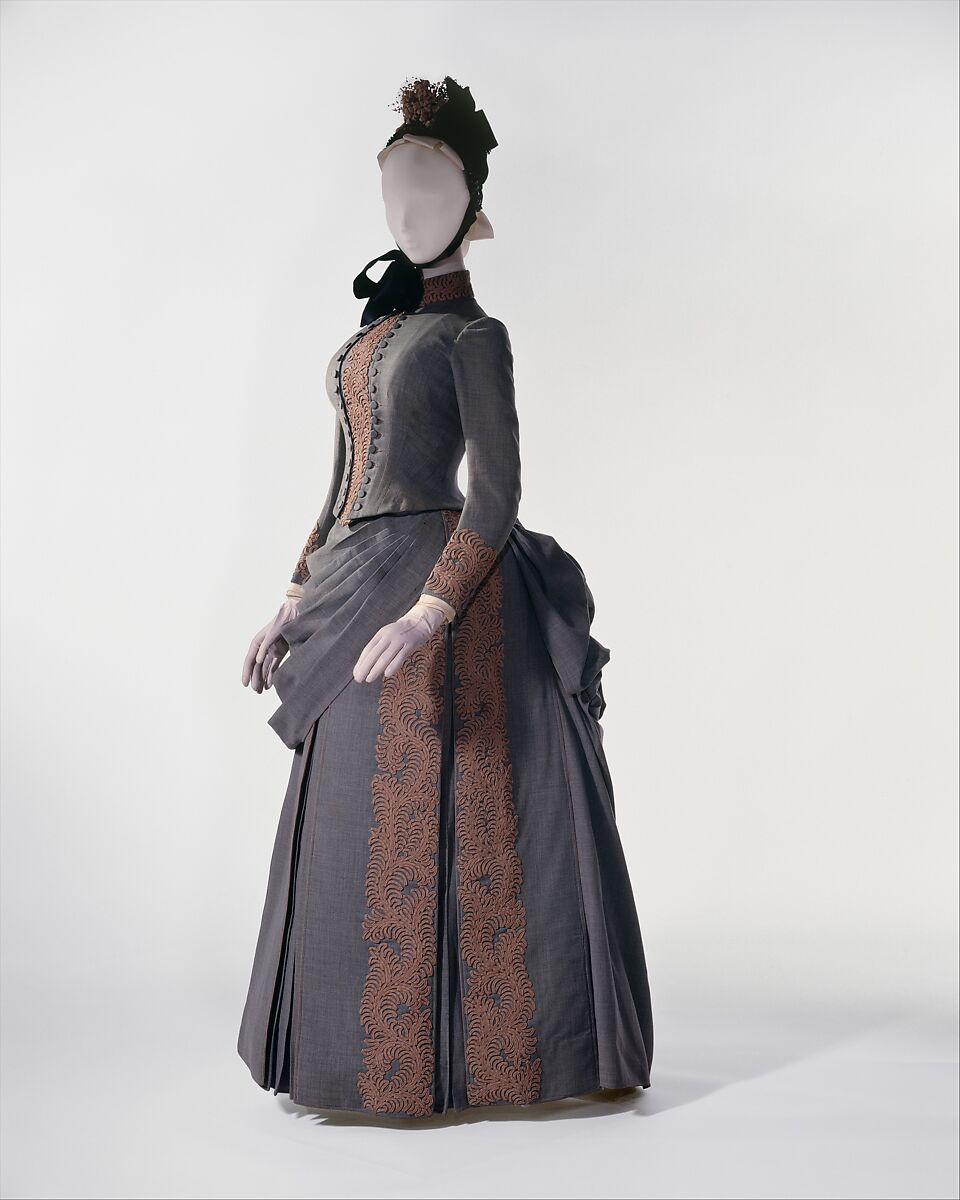 Wedding ensemble, Herman Rossberg (American, active 1880s), wool, American