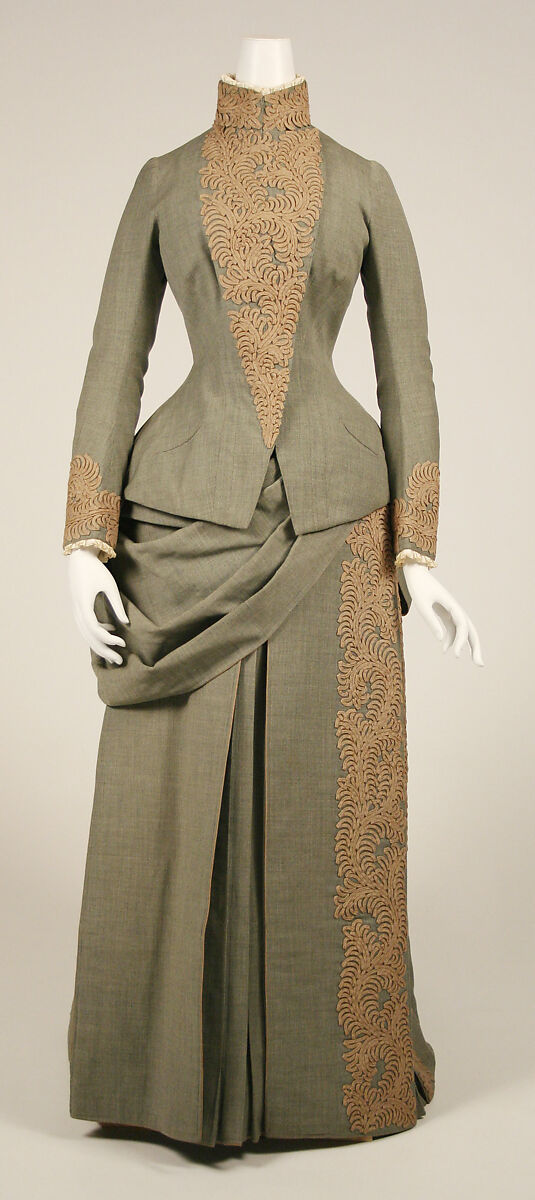 Wedding ensemble, Herman Rossberg (American, active 1880s), wool, American