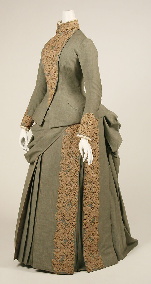 Wedding ensemble, Herman Rossberg (American, active 1880s), wool, American