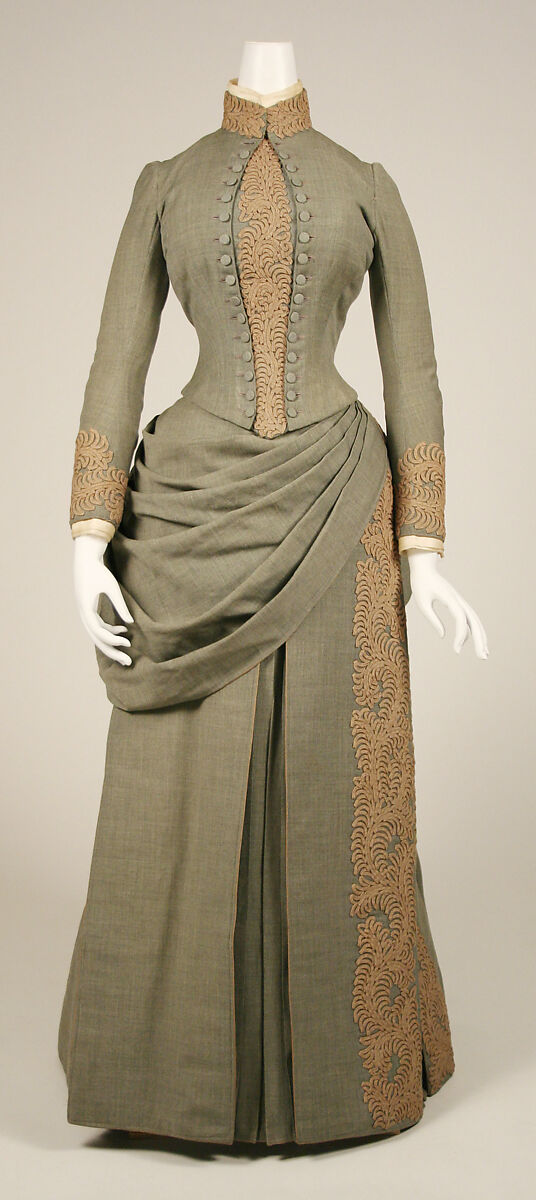 Wedding ensemble, Herman Rossberg (American, active 1880s), wool, American