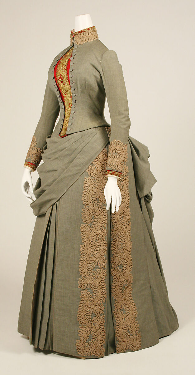 Wedding ensemble, Herman Rossberg (American, active 1880s), wool, American