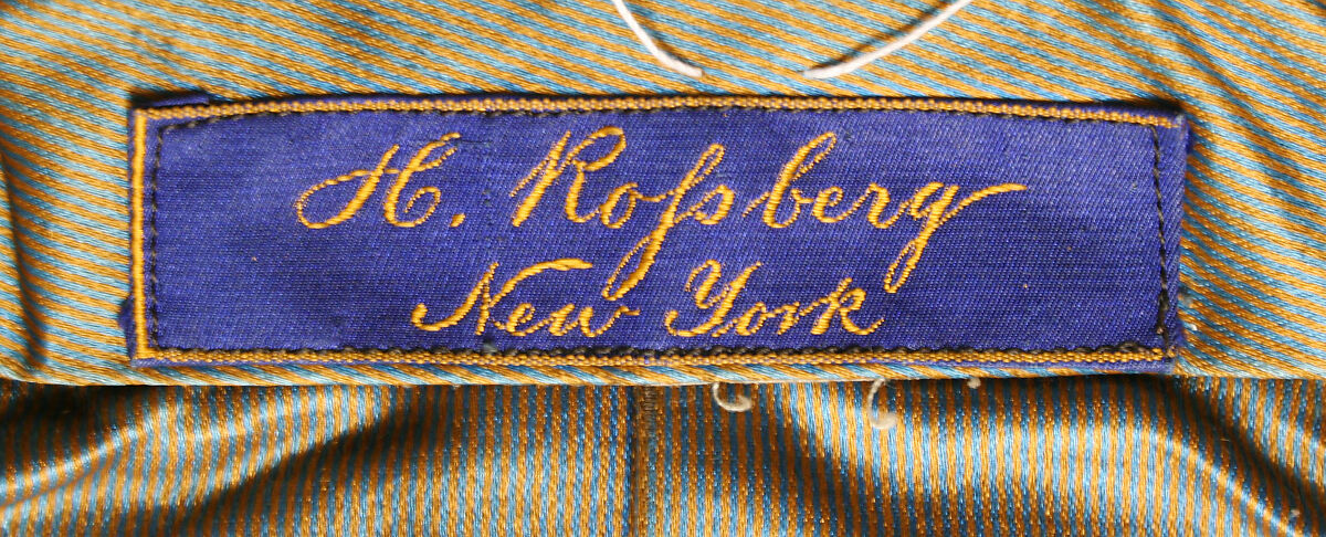 Wedding ensemble, Herman Rossberg (American, active 1880s), wool, American