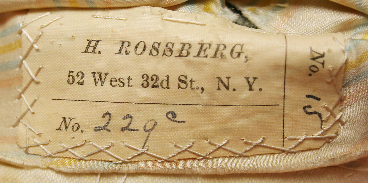 Wedding ensemble, Herman Rossberg (American, active 1880s), wool, American