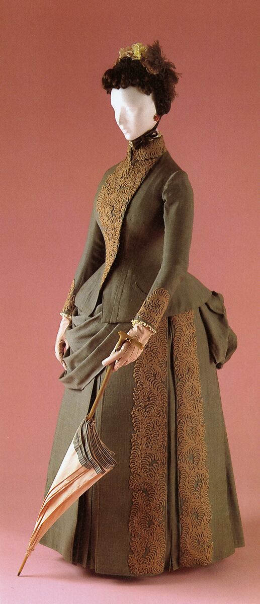 Wedding ensemble, Herman Rossberg (American, active 1880s), wool, American