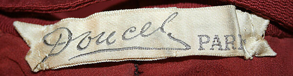 Ensemble, Jacques Doucet (French, Paris 1853–1929 Paris), wool, silk, glass, French