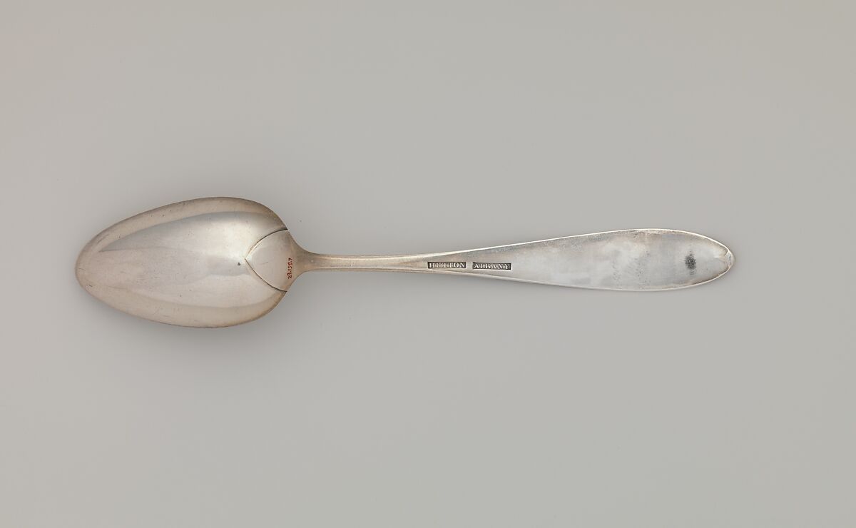 Table Spoon, Isaac Hutton (American, New York 1766–1855 Albany, New York), Silver, American