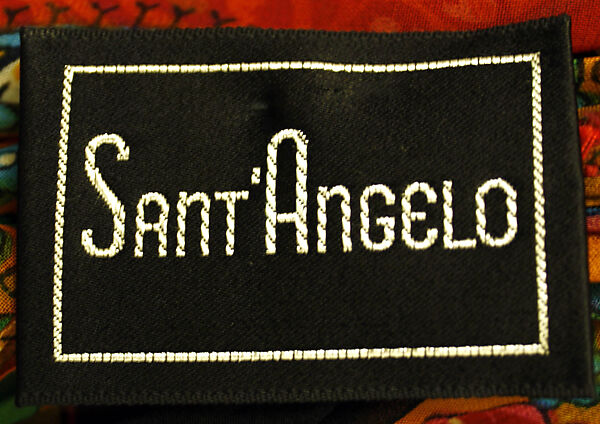 Dress, Giorgio di Sant'Angelo (American, born Italy, 1933–1989), synthetic fiber, suede, cotton, feathers, glass, shell, stone, plastic, American