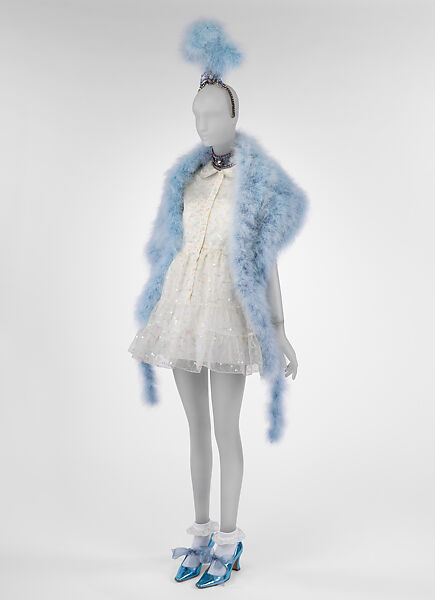 Anna Sui (American, born 1955), synthetic fiber, cotton, plastic, feathers, metal, American