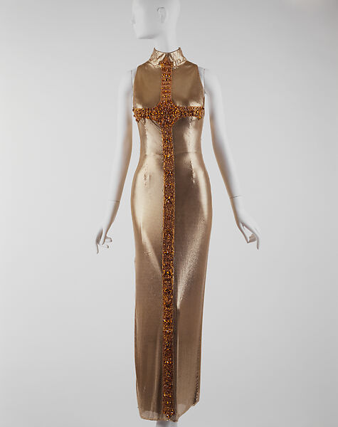 Evening dress, Gianni Versace  Italian, metal mesh, Italian