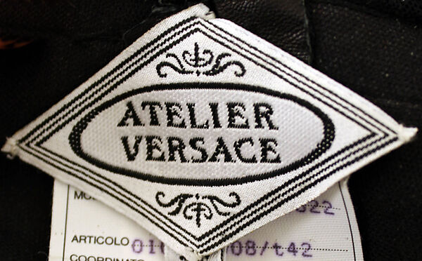 Evening dress, Gianni Versace (Italian, founded 1978), leather, Italian