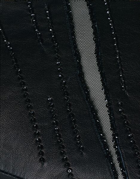 Evening dress, Gianni Versace (Italian, founded 1978), leather, Italian