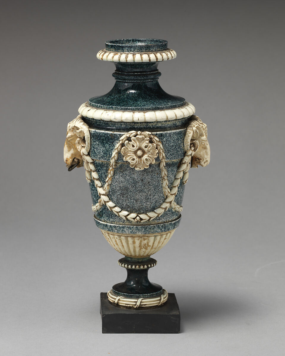 Vase (one of a pair), Humphrey Palmer (active 1760–78), Pottery, British, Hanley, Staffordshire