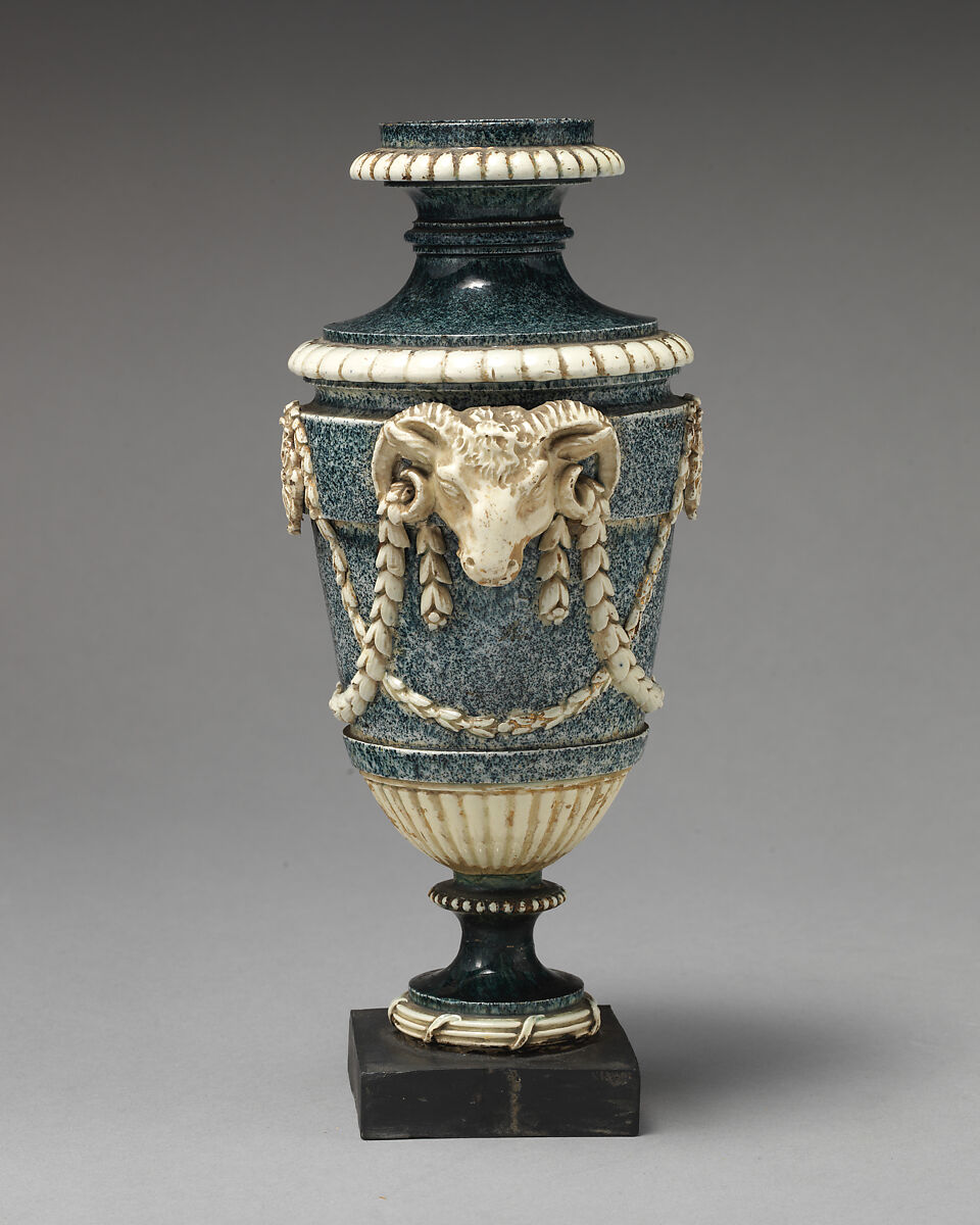 Vase (one of a pair), Humphrey Palmer (active 1760–78), Pottery, British, Hanley, Staffordshire 