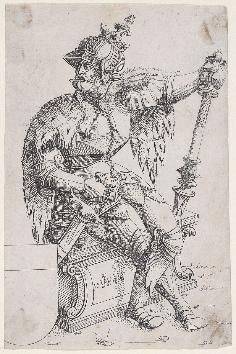 Charles V (Karl V), Emperor, from Herberstains Rerum Moscoviticarum Commentarii, Augustin Hirschvogel (German, Nuremberg 1503–1553 Vienna), Etching 