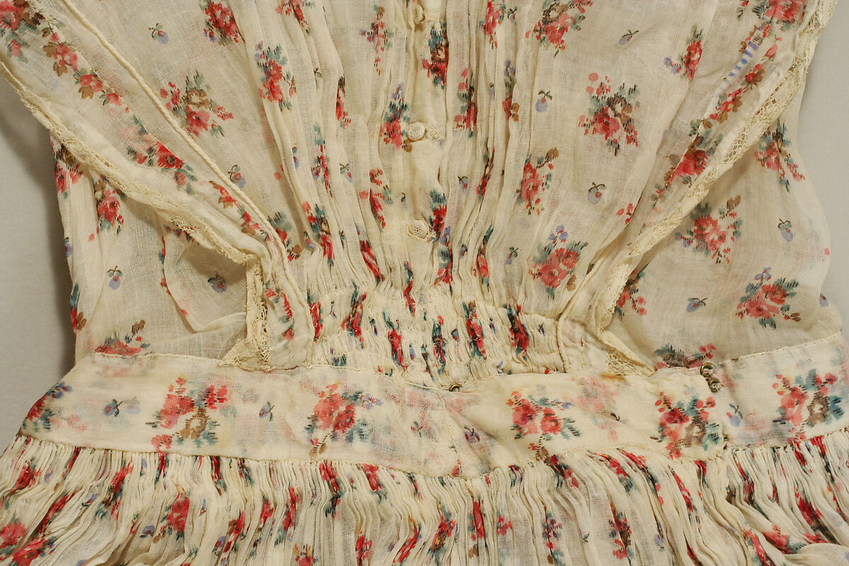 Dress, cotton, American or European