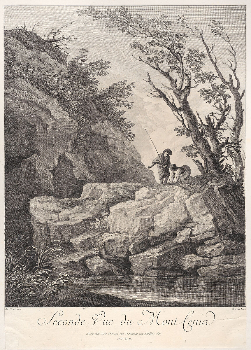 Second View of Mount Cenia, After Joseph Vernet (French, Avignon 1714–1789 Paris), Engraving 