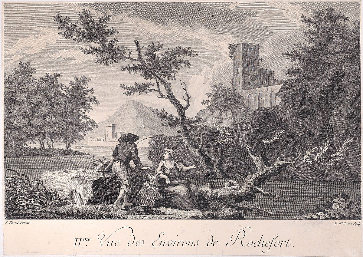 Second View of the Surroundings of Rochefort, After Joseph Vernet (French, Avignon 1714–1789 Paris), Engraving 