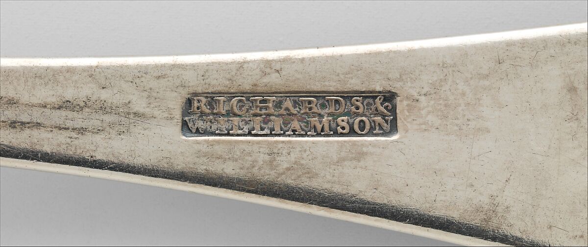 Table Spoon, Richards and Williamson (ca. 1797–1800), Silver, American