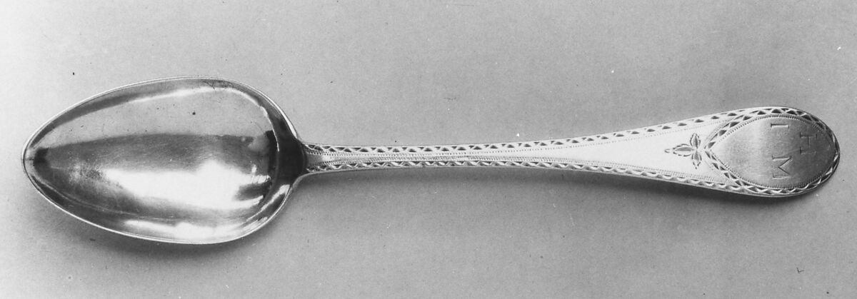 Table Spoon, Richards and Williamson (ca. 1797–1800), Silver, American 