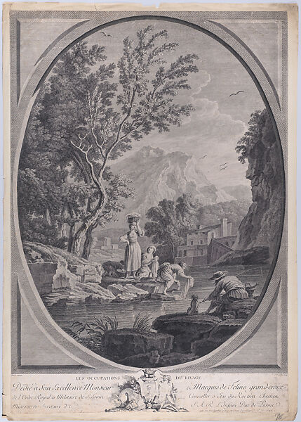 The Occupations of the Shore, After Joseph Vernet (French, Avignon 1714–1789 Paris), Engraving 