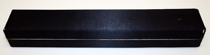 Fan, mother-of-pearl, silk, gouache, metal, American or European