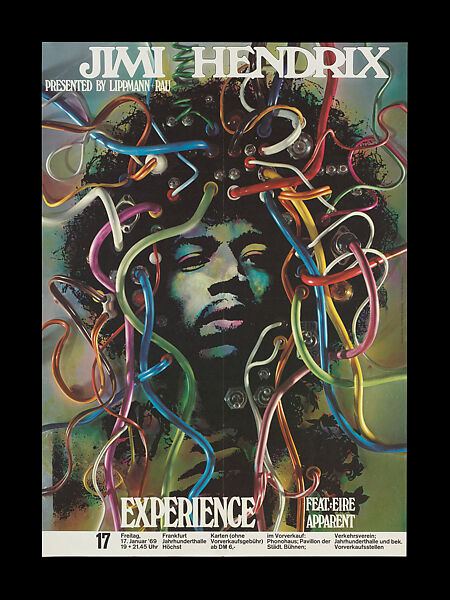 The Jimi Hendrix Experience at Jahrhunderthalle, Frankfurt, Germany, Günther Kieser, Paper 