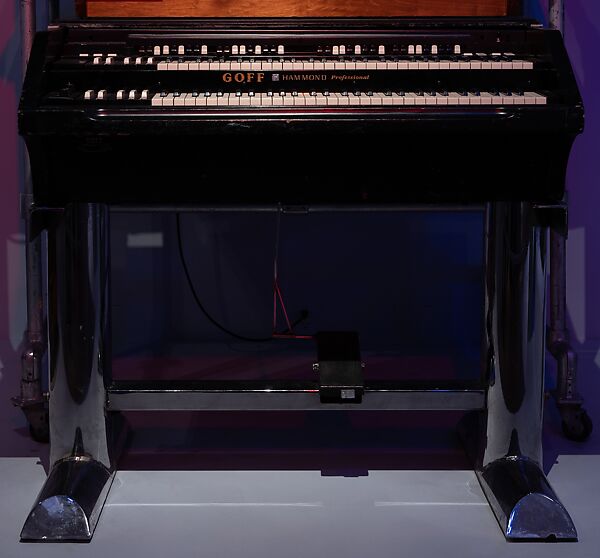 Customized Hammond "Tarkus" C3 with chrome stand, Hammond Organ Company, Wood, metal, plastic 