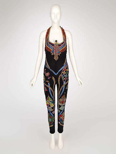 Ensemble, Gianni Versace (Italian, founded 1978), silk, crystal, metal, Italian 