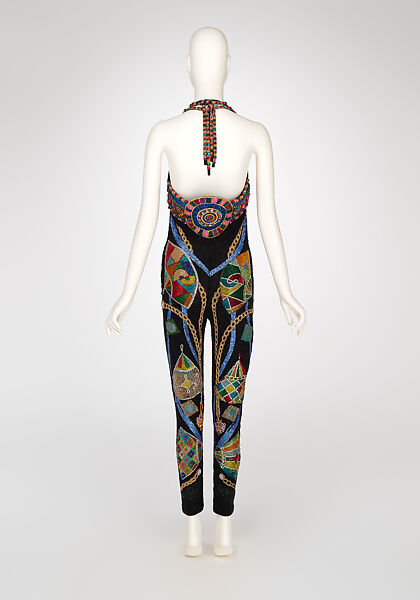 Ensemble, Gianni Versace (Italian, founded 1978), silk, crystal, metal, Italian