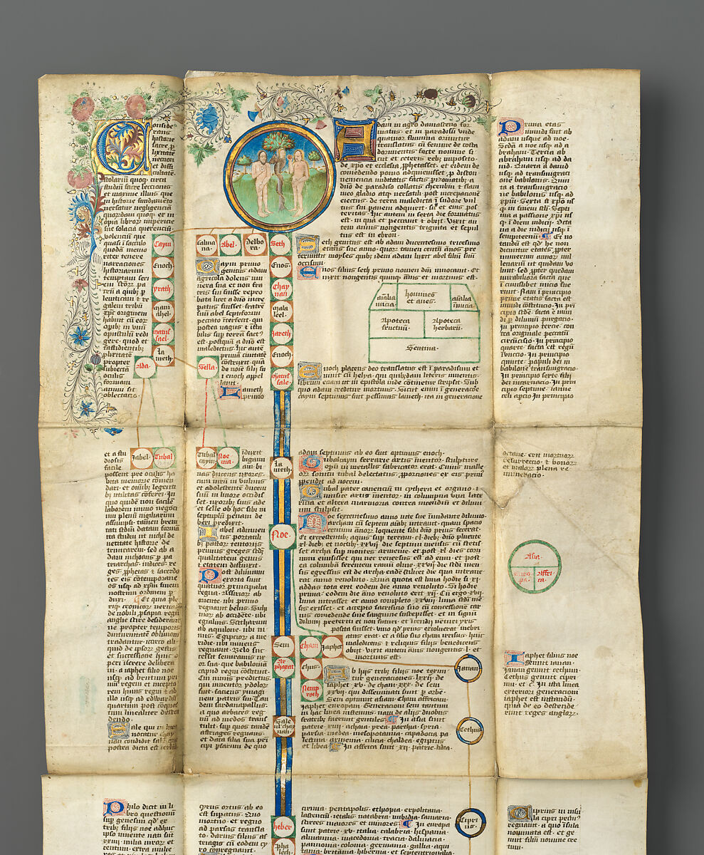 Genealogical Chronicle of the Kings of England, Opaque watercolor, ink, and gold on parchment, British