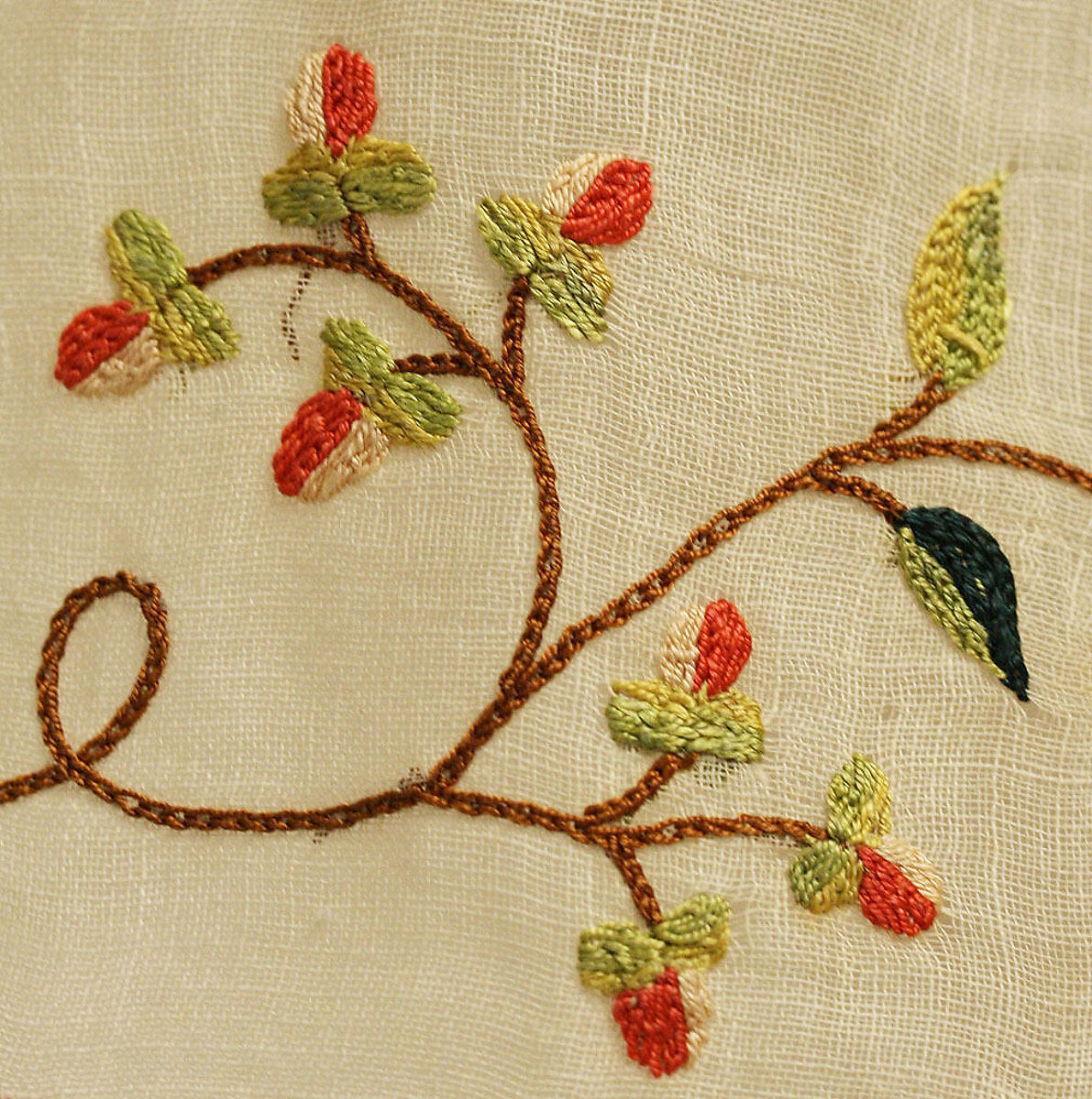 Ensemble, cotton, silk, probably European