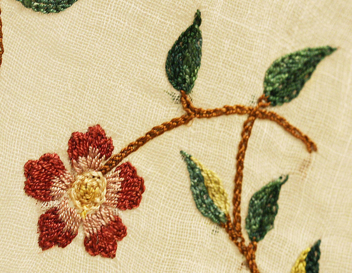 Ensemble, cotton, silk, probably European