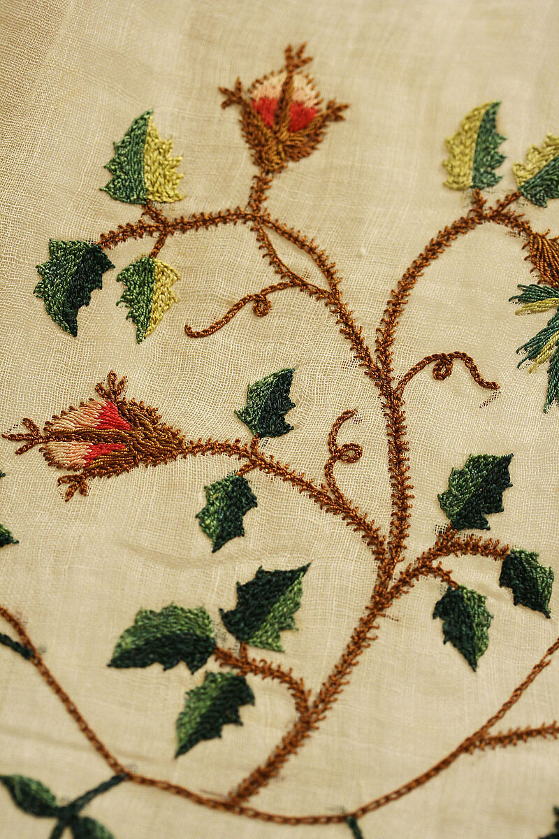 Ensemble, cotton, silk, probably European