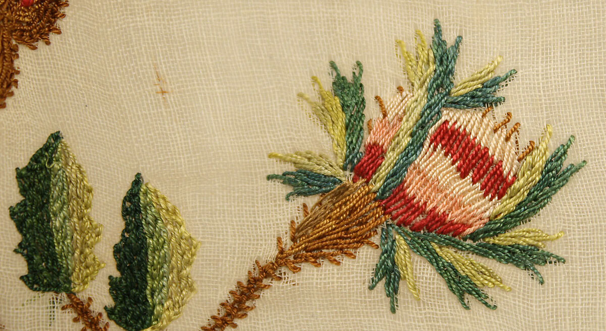 Ensemble, cotton, silk, probably European