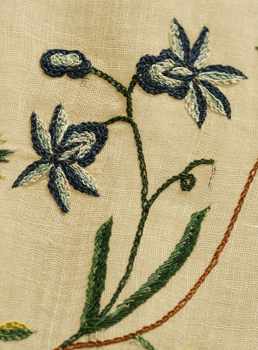 Ensemble, cotton, silk, probably European