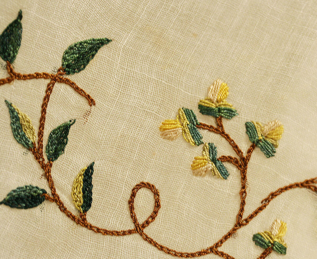 Ensemble, cotton, silk, probably European