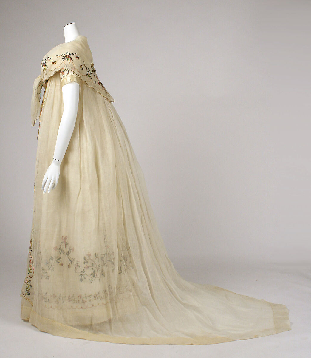 Ensemble, cotton, silk, probably European