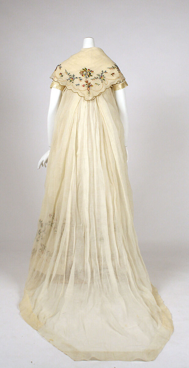 Ensemble, cotton, silk, probably European