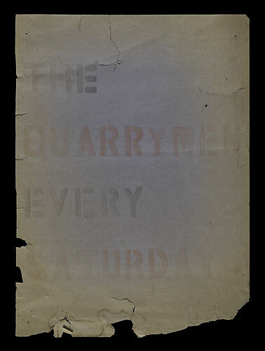 The Quarrymen at the Casbah Club, Liverpool, England, Paper 