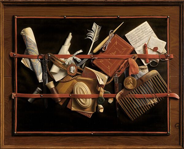 Trompe l'Oeil Still Life, Samuel van Hoogstraten (Dutch, Dordrecht 1627–1678 Dordrecht), Oil on canvas 