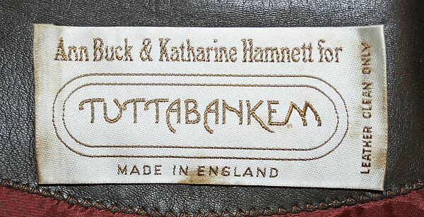 Suit, Tuttabankem (British), leather, British