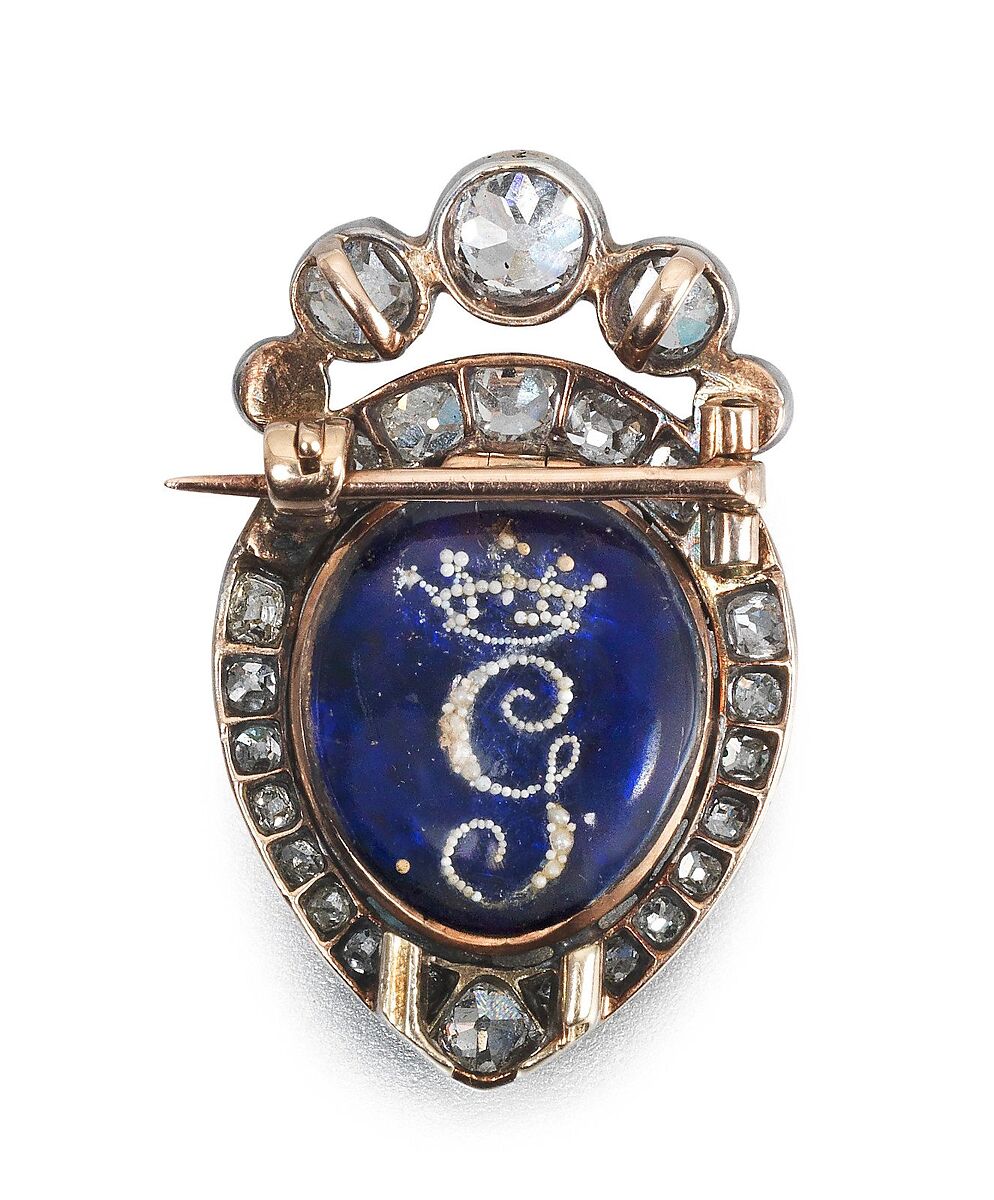 Duchess of Devonshire Portrait Diamond, Diamond and painted ivory