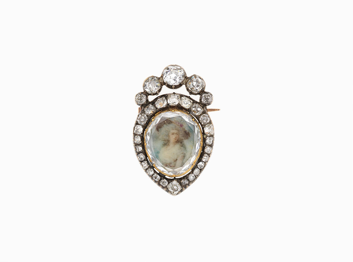 Duchess of Devonshire Portrait Diamond, Diamond and painted ivory