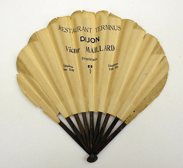 Fan, paper, wood, metal, French